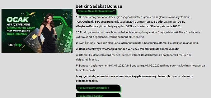 Betixir Yatırım ve Bonus