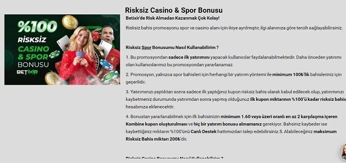 Betixir Risksiz Bonus